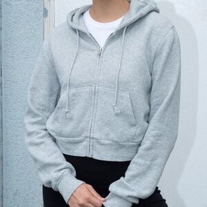 Brandy Melville Grey Crystal Hoodie
